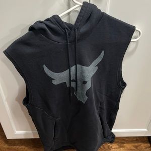 Under Armour black sleeveless hoodie